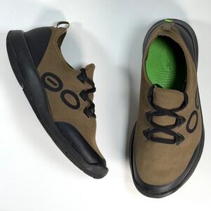 OOFOS OOmg Sport LS Low Mens 9.5 Brown Lace-up Comfort Sneakers Casual Minimal‎